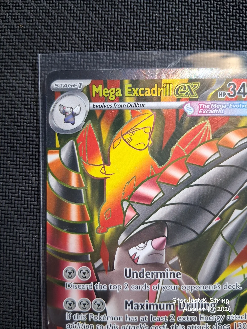 Pokemon Drilbur Mega Excadrill ex 103 And 065 Card Lot Set Pack To Sleeve/LP